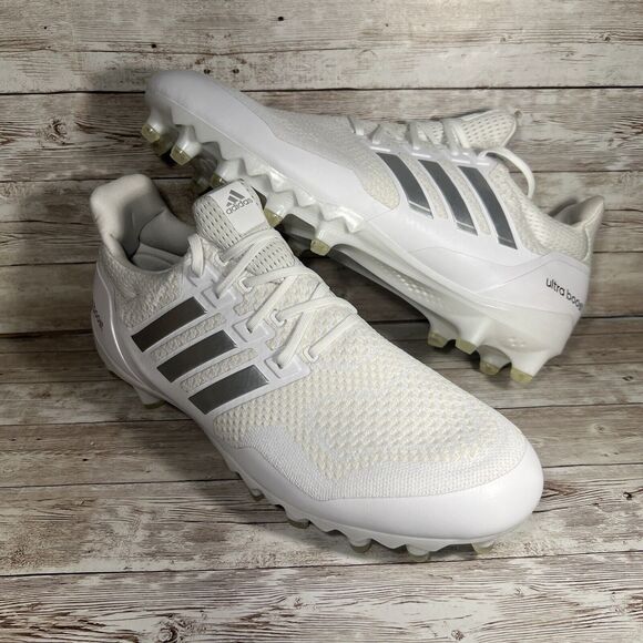 Adidas UltraBoost PE Football Cleat Shoe White/Silver Mens Size 13.5 HP8836 New main image 8